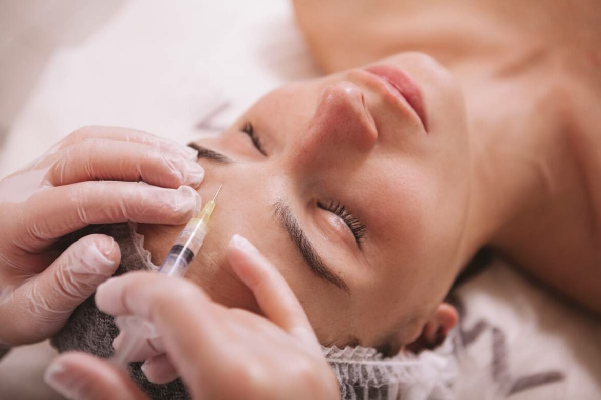 séance d'injection de botox